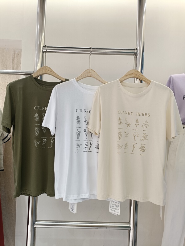 [Boran buran] temperament versatile Pullover comfortable short sleeve T-shirt 6197# XYY