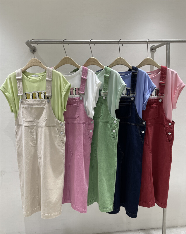 [DT] Korean solid color versatile strap skirt 9898# lwy
