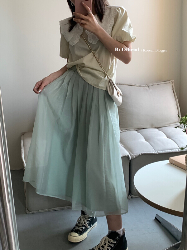 New in early summer! [B plus] versatile and comfortable everyday lady skirt 22-9277-2# HBx