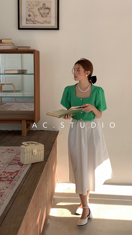[A.C] Korean Hepburn style skirt 11275# LSL