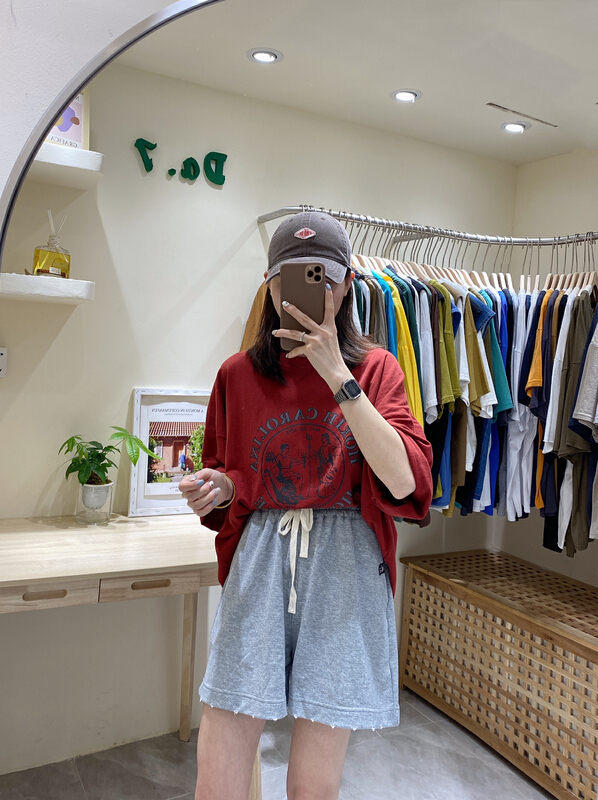 [da. 7] Greek goddess print round neck short sleeve T-shirt 2538-1# LSL