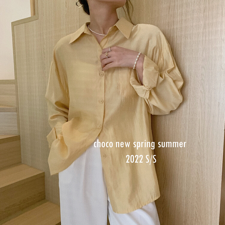 New year in early spring! [choco] Korean candy loose shirt 8141# LSW