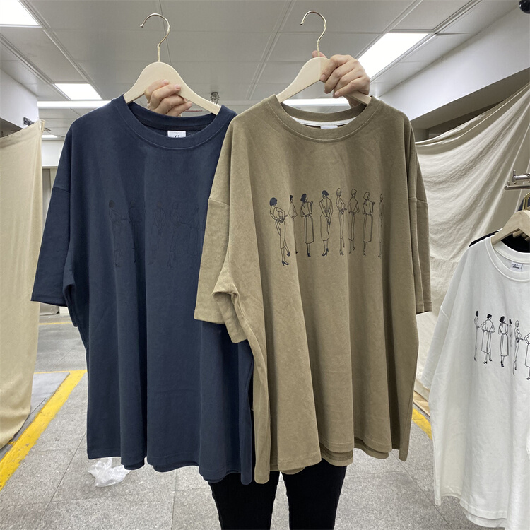 New year in early spring! [Yishang] small and versatile round neck short sleeve T-shirt 9097# HBx