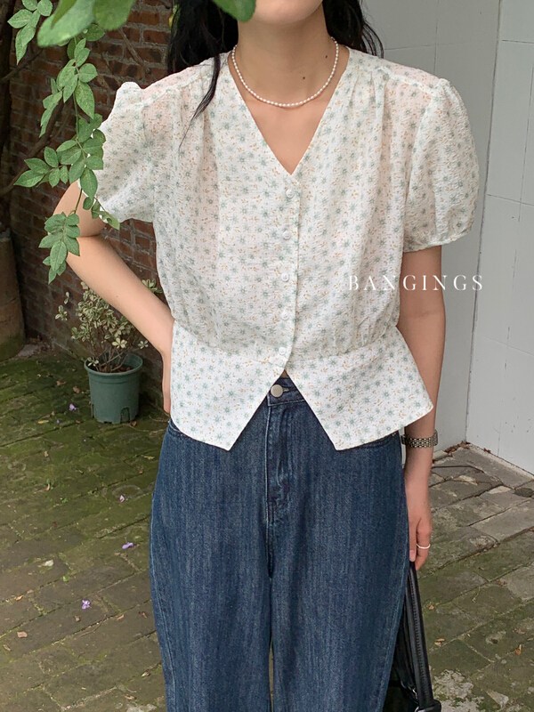 goods in stock! New in early summer! [bangings] Korean version age reducing ins style shirt 21sxa0179# CLS