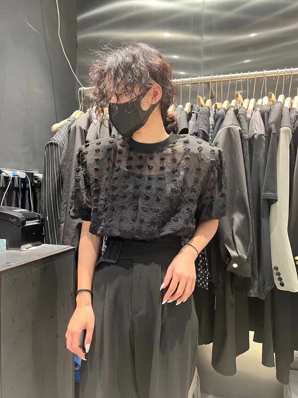 New in early summer! 【 vivi 】 short sleeved Pullover Crew Neck Shirt 7535# ozq