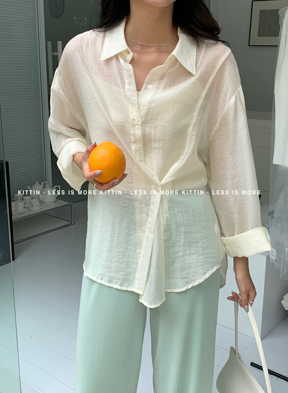 New in early summer! [Kittin] Korean style versatile shirt 8380# XYY