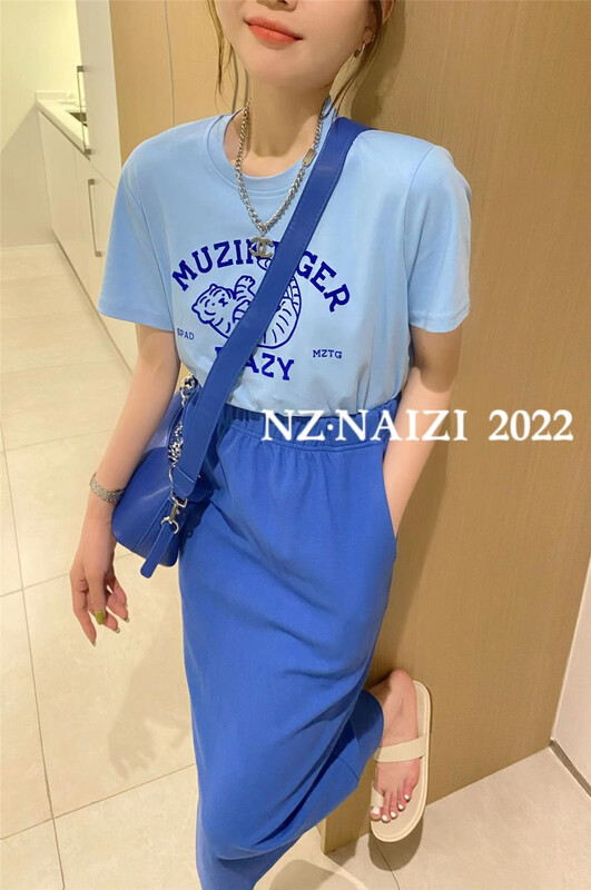 【奈子】老虎印花套頭短袖T恤  8077#  OZQ