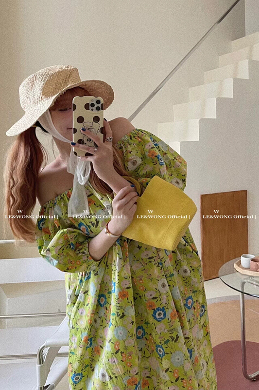 [le & Wong] New Vintage Floral Dress 8890# WTT