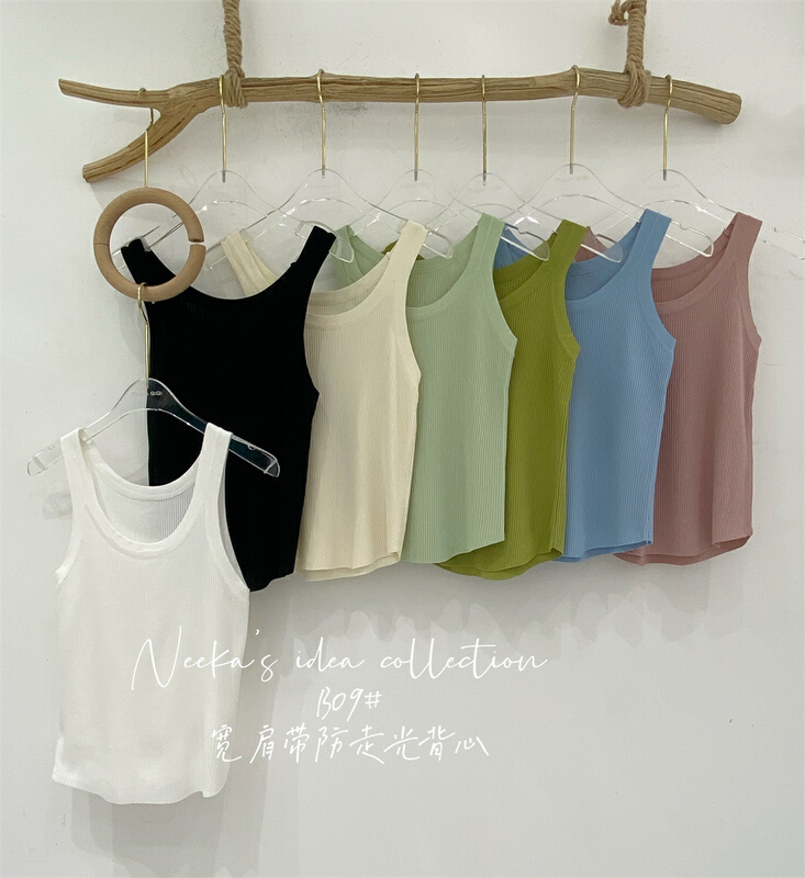 New in early summer! [n.i.c] simple solid color knitted vest / suspender n09# ZSY