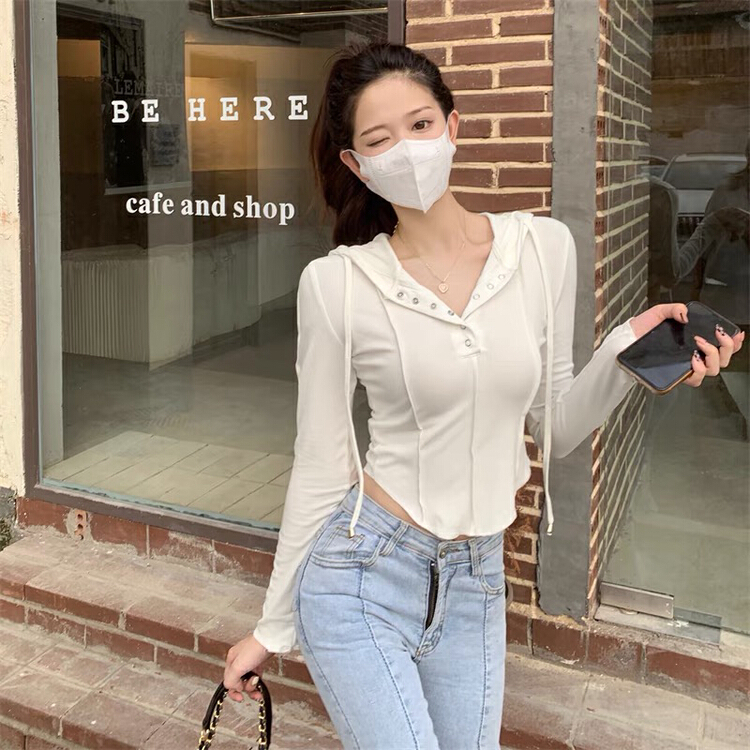New year in early spring! [blue show] Korean style buckle hat versatile bottoming shirt 0938# LSW