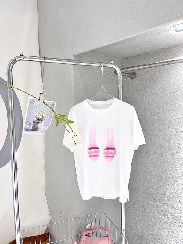 Original price 55.67! [Feimao (Yimao)] personalized printing nail bead design Short Sleeve T-shirt ym-1025# LSL