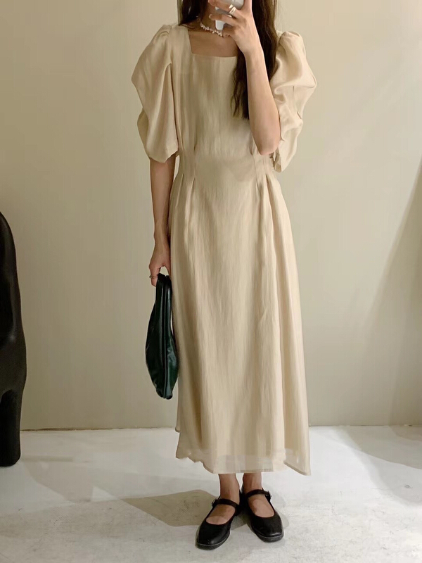 New in early summer! [JH] Xiaoxiang Lantern Sleeve Tiansi dress 41503# PCZ