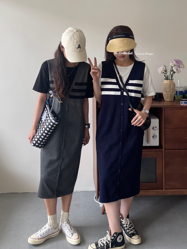 goods in stock! New in early summer! [B plus] fake two piece Pullover dress 22-9227-2# HBx