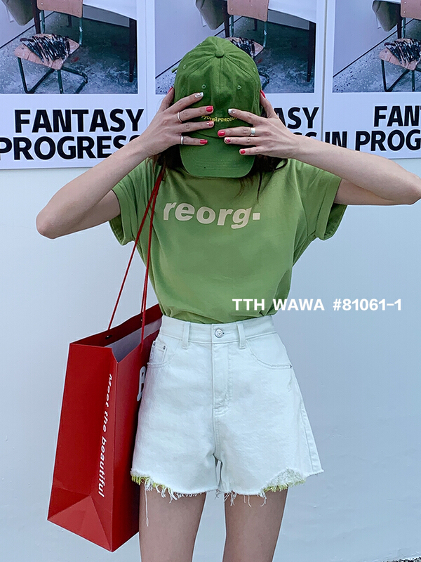 New year in early spring! [Wawa] Korean casual skinny denim shorts 81061# ozq