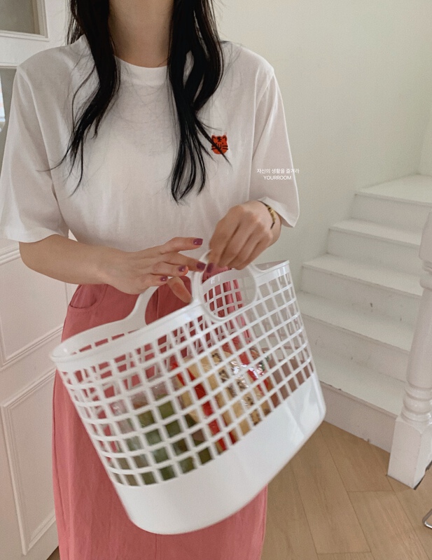 [your room] Korean animal embroidery loose short sleeve T-shirt ys1-060# cqw