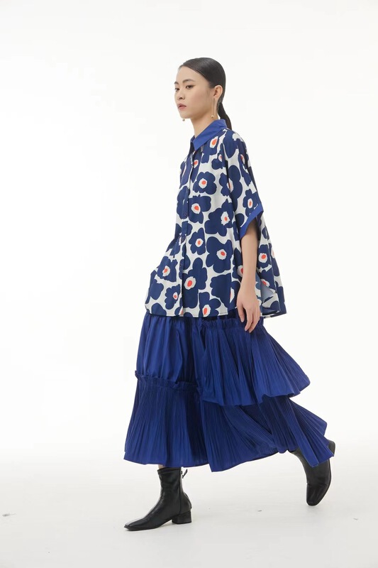 New in early summer! [size] Korean design sense splicing foreign style skirt 3169# LSW