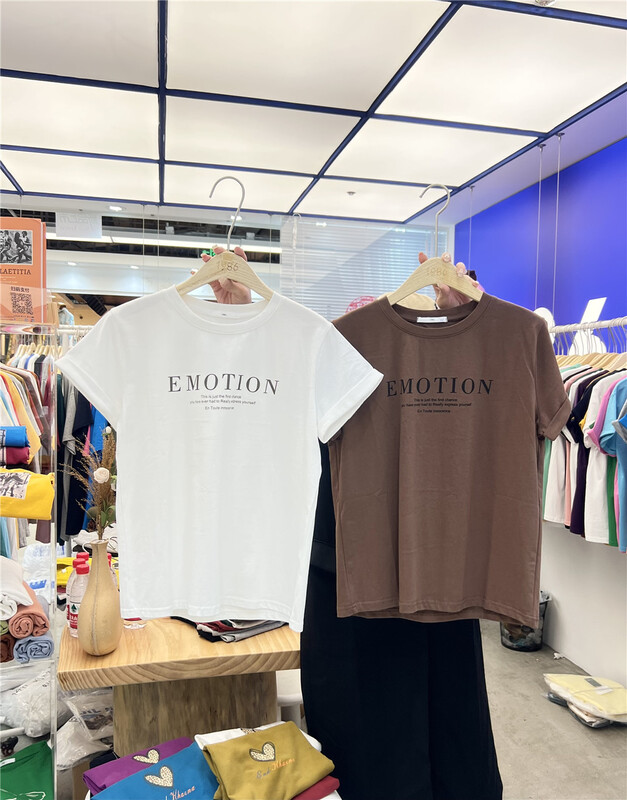 New year in early spring! [1986] round neck lazy letter Casual Short Sleeve T-shirt c001# LSL