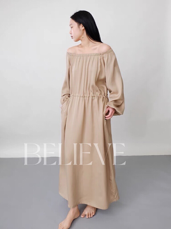 [believe] minimalist lazy texture dress bl8181# cqw
