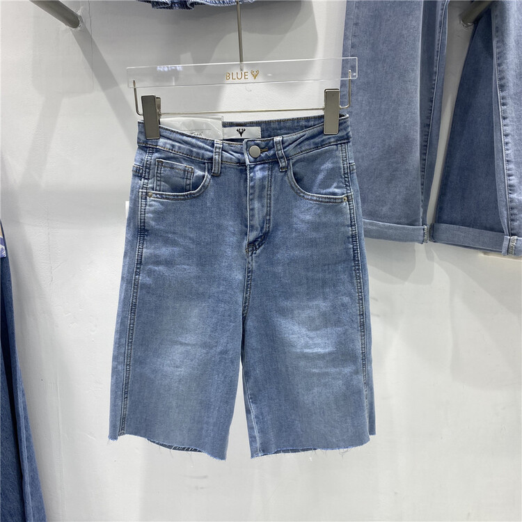 [blue] Korean casual western style denim shorts 5067# hjy