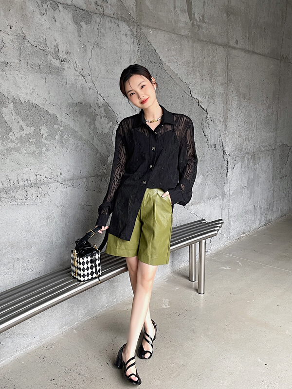 New year in early spring! [DS] Korean comfortable versatile chiffon shirt a6316# XYJ