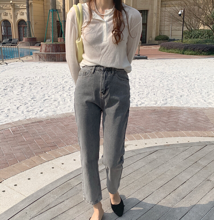 New year in early spring! [80rerai] Vintage Straight high waist jeans 22003# ll