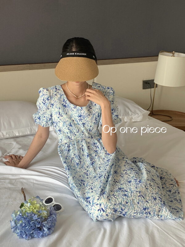 [OP one piece] Korean fresh floral dress op3162# hjy