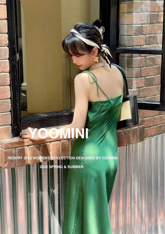 [yoomini] suspender foreign style, age reducing and thin dress x12801# WPL