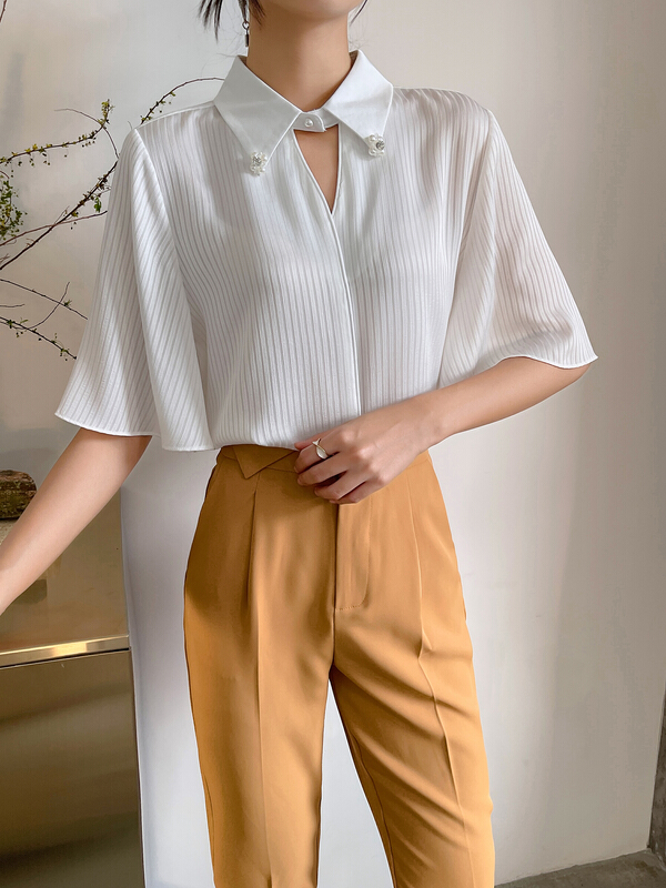 [Hanna inclusive] design sense niche fashion shirt m10015# XJ
