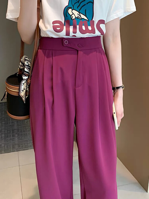 [queen] straight tube loose fit casual pants a29210# ozq