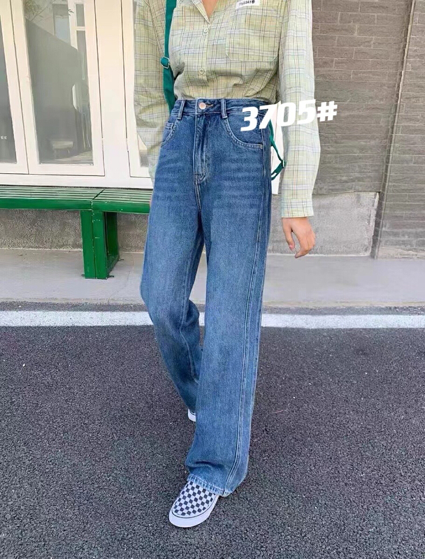 [M +] soft wide leg versatile jeans 3705# CLS