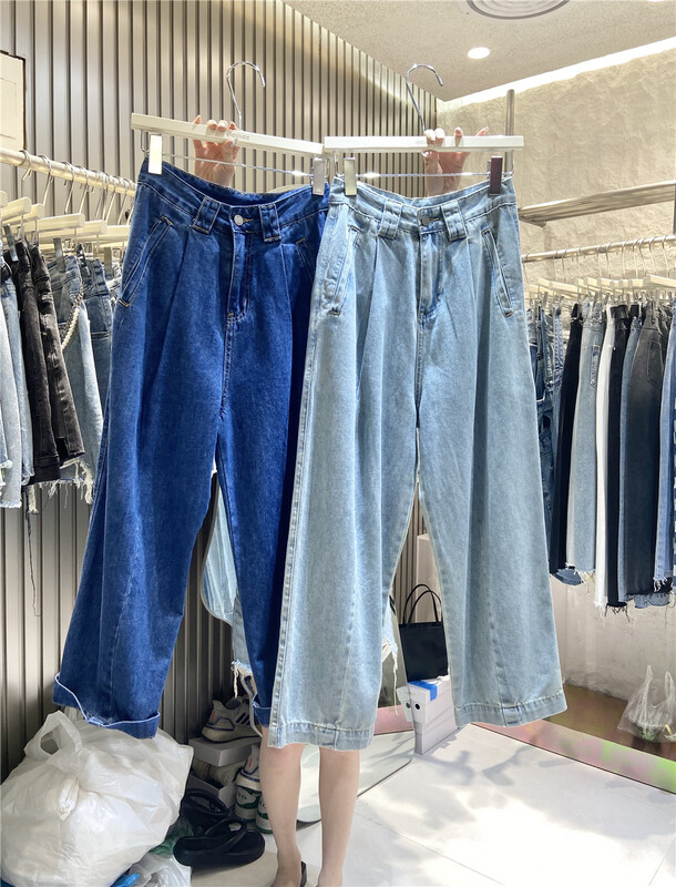 [icciicc] Korean version of versatile Vintage Western style jeans 900366# CLS