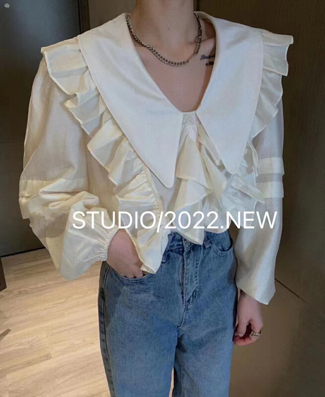 New year in early spring! [I do] Korean Pullover solid color shirt 8023# cqw