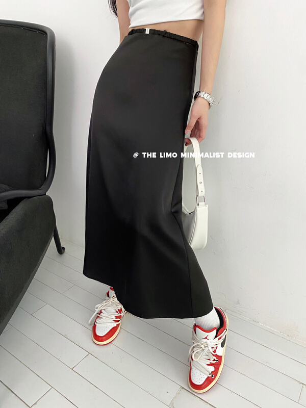 [the limo] Korean style satin skirt 6707# XYJ