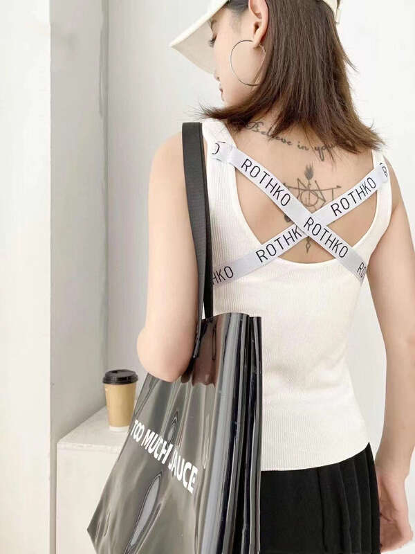 New in early spring! [Pavini] Back Cross Letter Embroidered Slim-Fit Ice Silk Vest (Non-removable Elastic Head Strap) 2216# HJC