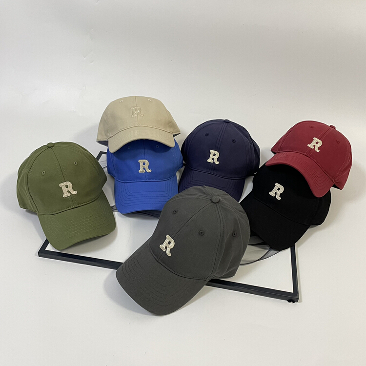 [aestheticism hat industry] small R Embroidered Baseball Cap Hat 3036# LSL