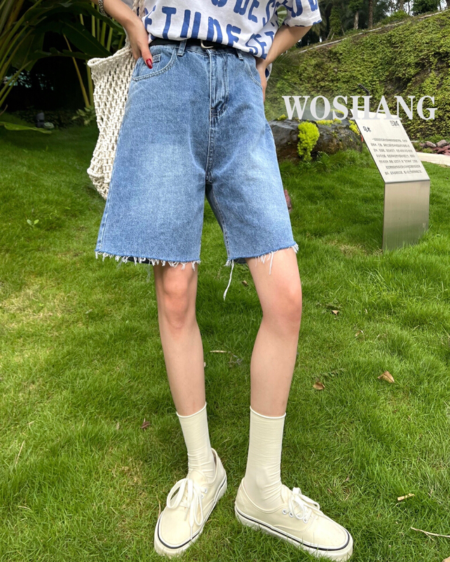 New in early summer! Woj wide waist denim high leg