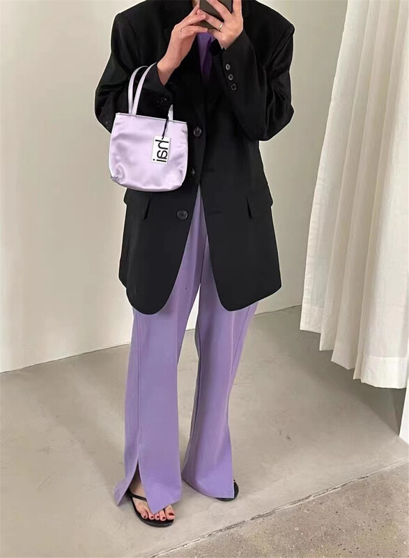 New in early summer! [yipinjia] split lace up casual pants 8875# WTT