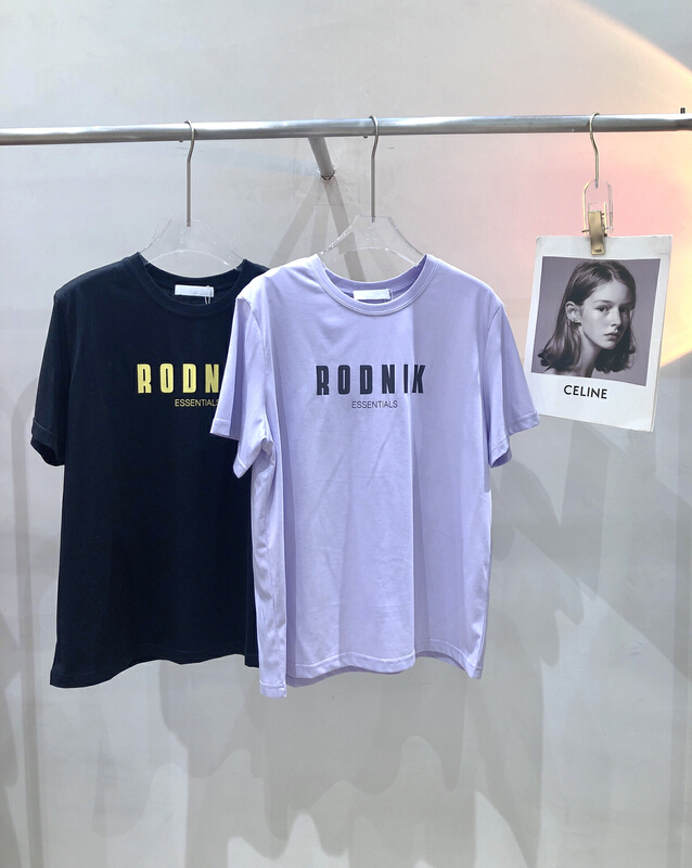[sun] crew neck lettered short sleeve T-shirt t257# lwy