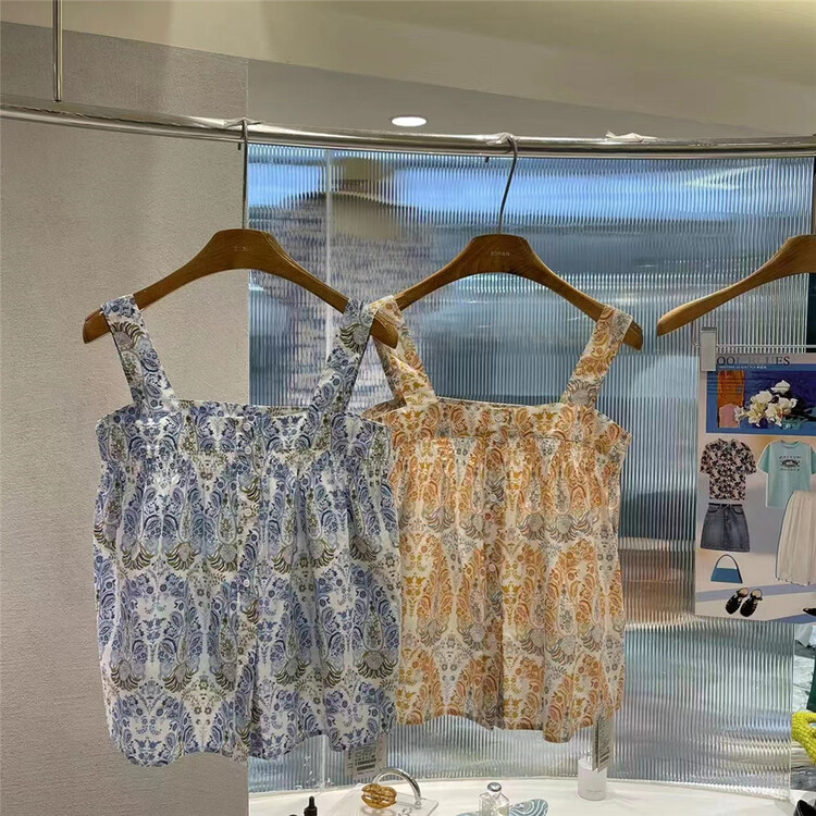 【帛然·BORAN】輕熟風小眾洋氣顯瘦背心/吊帶  22B7282#  LSW