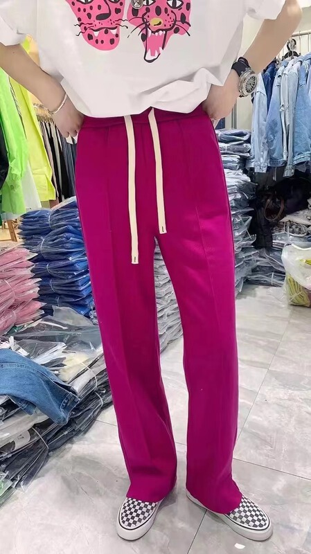 [Yipin family] versatile wide leg small split casual pants 8893# L