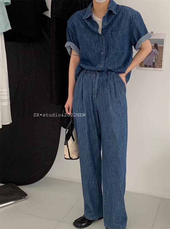 [Zr] Korean cowboy shirt 1113# XYY with shoulder pads