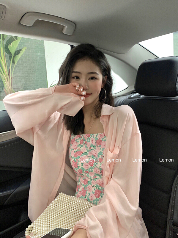 [lemon green tea] simple, loose and versatile shirt 2118# hjy