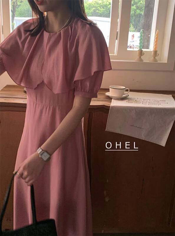 New in early summer! [Ohel] gentle wind temperament, narrow waist and thin dress 22065# CLS