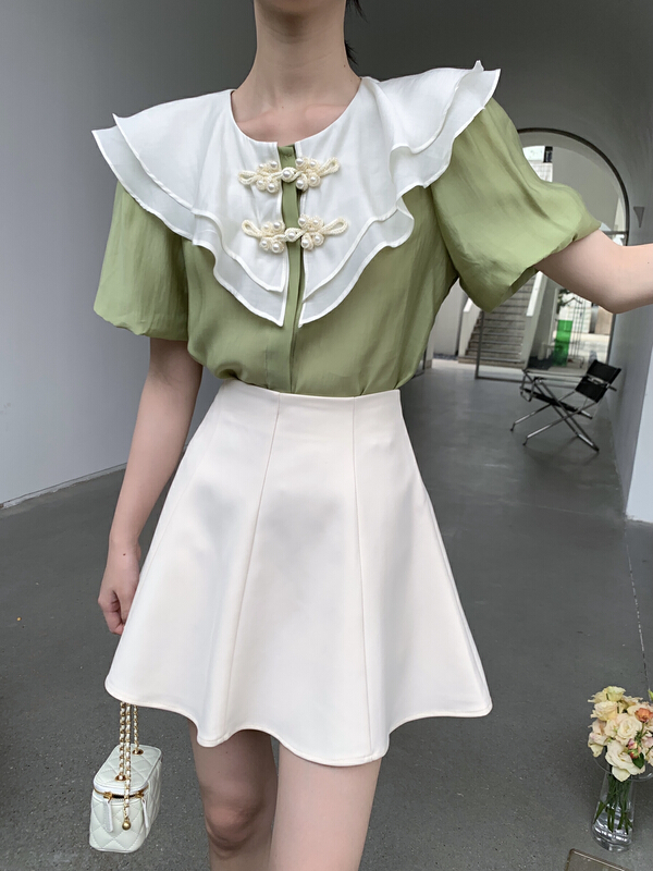New year in early spring! [Xiu Xixi] Korean version of simple and versatile skirt 19335# zxx