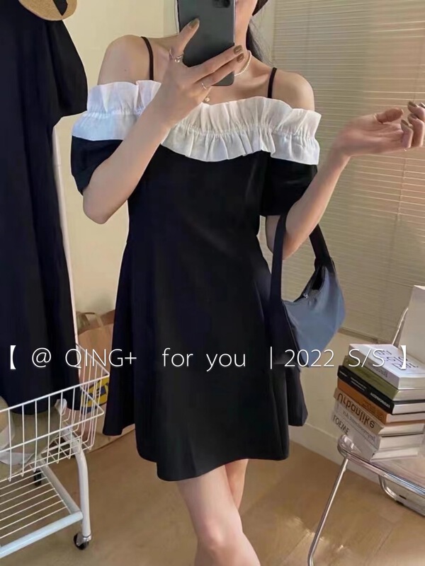 [qingqingjia] temperament suspender lace dress 2073# XYY