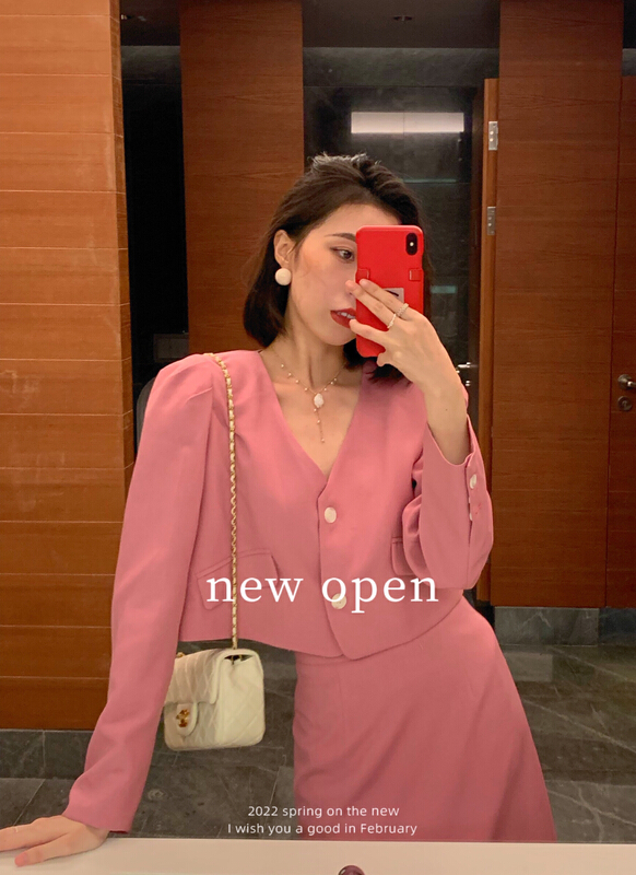 goods in stock! New year in early spring! [new open] candy color High Waist Hip Wrap Skirt hq22379# zxl