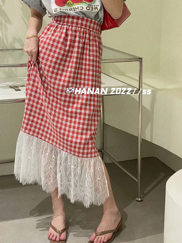 [Hanan] Korean versatile slim waist skirt ys1-6195# LSL