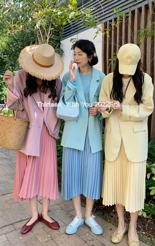 goods in stock! New year in early spring! [thirten thirteen] elastic waist pleated skirt ys1-1502# XYY
