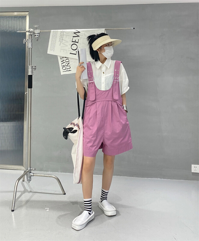 [Hyso] age reducing versatile solid color suspenders 70015# XJ
