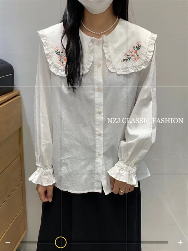 [NZJ] original design baby collar embroidered shirt 820083# XYY